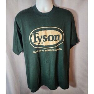 Vintage FOTL Best Tyson Chicken Employee Shirt Single Stitch Made in Mexico XL